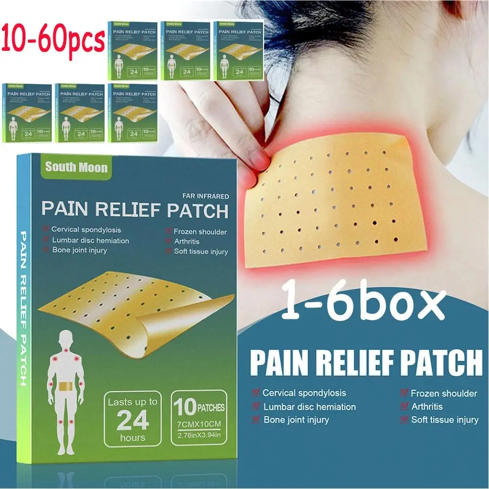 60-10pcs Pain Relief Patch Knee Joint Pain Muscle Pain Arthritis Sticker Cervical Spondylosis Treatment Painkiller Plaster
60-10pcs Pain Relief Patch Knee Joint Pain Muscle Pain Arthritis Sticker Cervical Spondylosis Treatment Painkiller Plaster