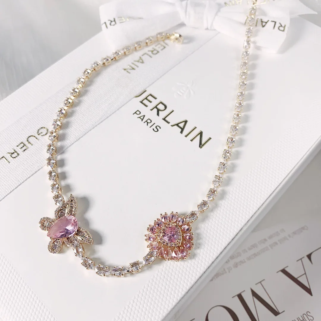 Korean Fashion Purple Heart Crystal Stud Necklace For Women Elegant Planet Pendant Jewelry Gifts
Korean Fashion Purple Heart Crystal Stud Necklace For Women Elegant Planet Pendant Jewelry Gifts