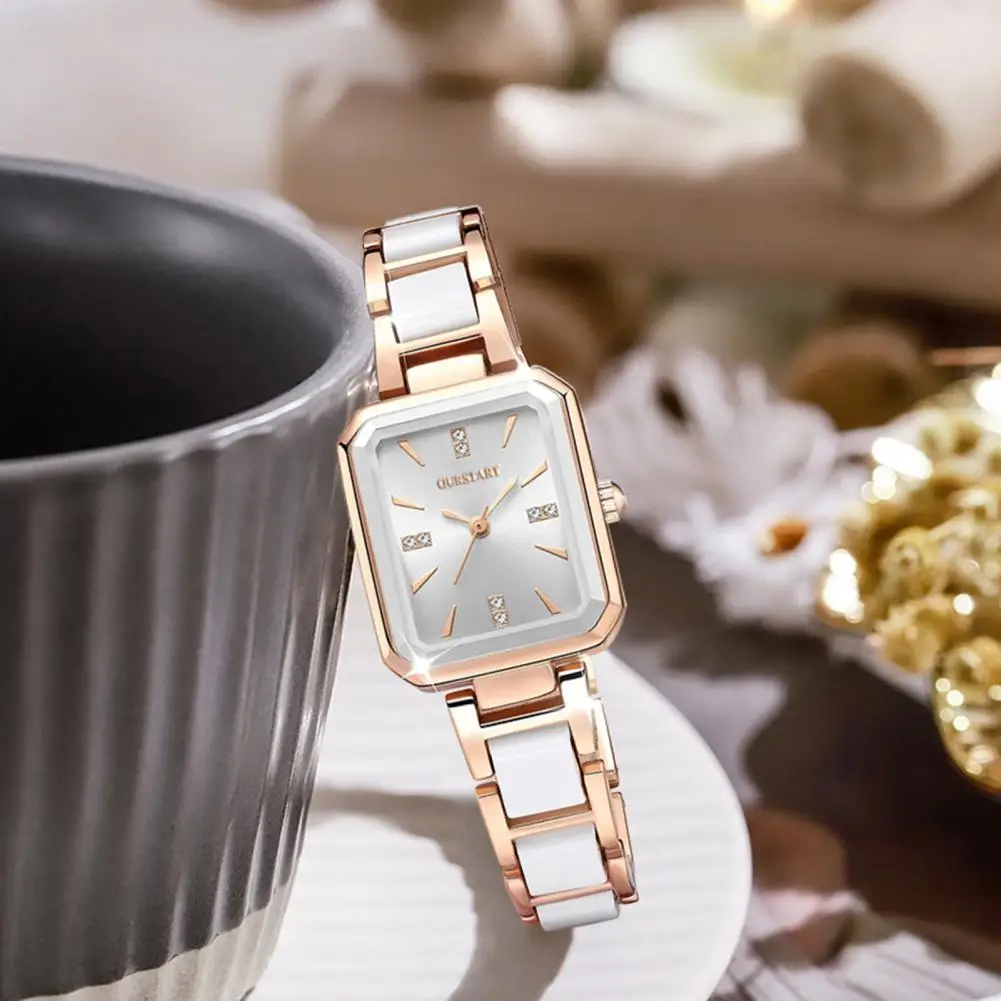 

Женские наручные часы, элегантные женские кварцевые часы с ремешком из металлического сплава для деловых поездок, водонепроницаемые, высокая точность