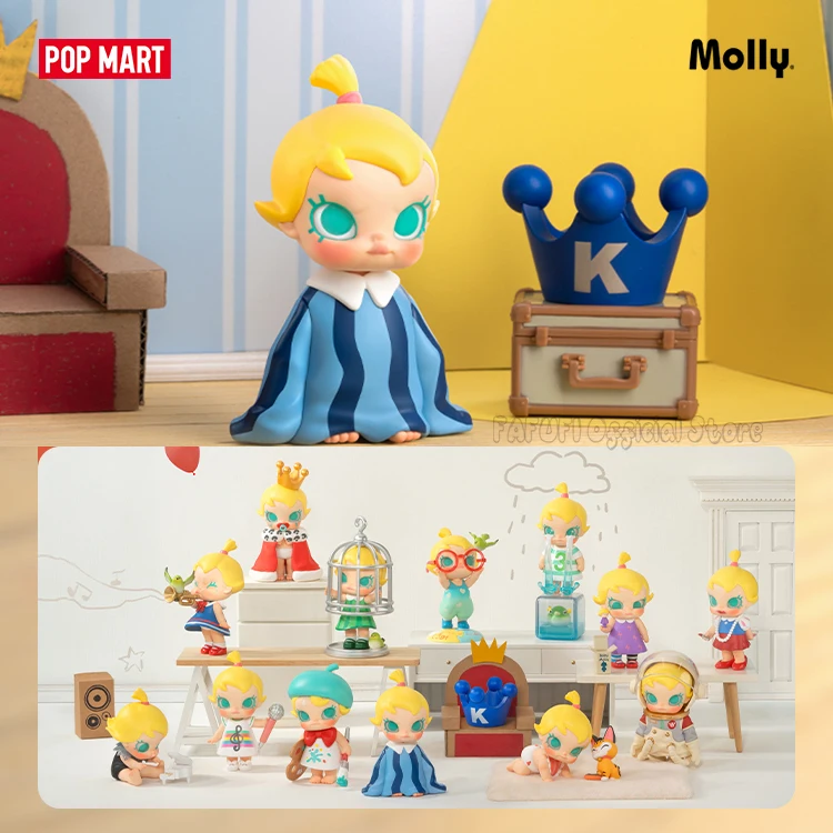 

Popmart малыш Молли когда я была тройной серии искусственная коробка игрушки кукла милая Аниме Фигурка настольные украшения подарок коллекция