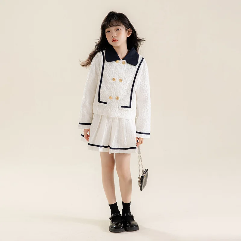 Designer White Suits for Girls 6yrs to 12yrs Coat Skirts Elegant Party Ceremony Children's Clothes Korean 2023 Spring Set
Designer White Suits for Girls 6yrs to 12yrs Coat Skirts Elegant Party Ceremony Children's Clothes Korean 2023 Spring Set