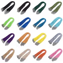 100Pcs 1.5mm 2mm Waxed Cotton Cord Rope String Chain with Lobster Clasp For DIY Jewelry Handmade Necklace Making Findings
100Pcs 1.5mm 2mm Waxed Cotton Cord Rope String Chain with Lobster Clasp For DIY Jewelry Handmade Necklace Making Findings