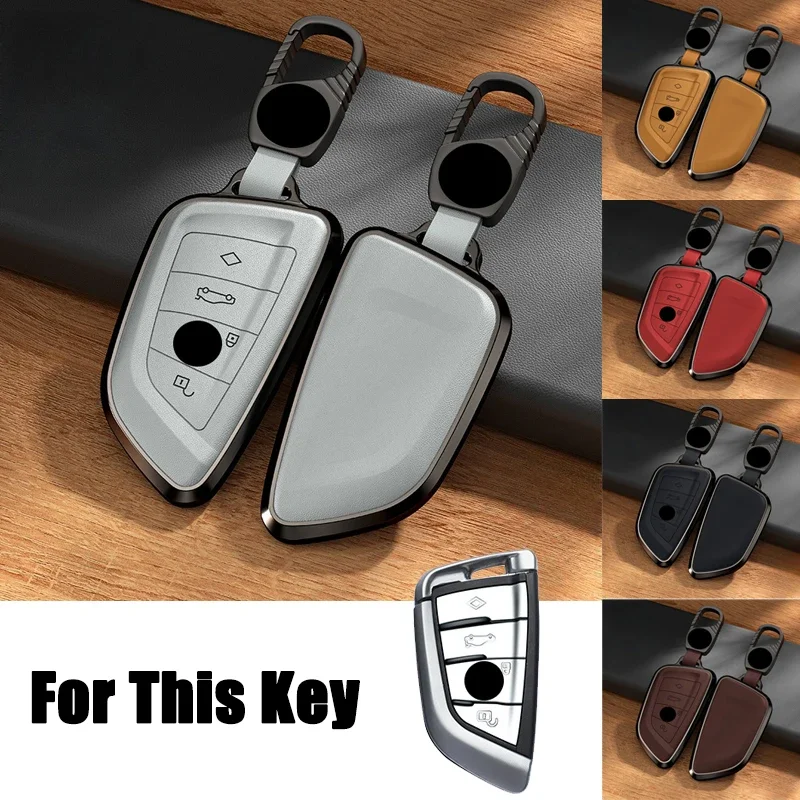 Aluminum Alloy Leather Car Remote Smart Key Fob Case Cover Holder Bag Keychain For BMW G30 X1 X3 X5 X6 F15 1 2 3 4 5 6 7 M Style
Aluminum Alloy Leather Car Remote Smart Key Fob Case Cover Holder Bag Keychain For BMW G30 X1 X3 X5 X6 F15 1 2 3 4 5 6 7 M Style