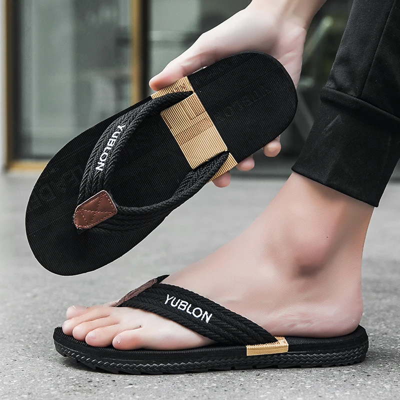 High Quality Brand Men Flip Flops Beach Sandals Anti-slip High Quality Men Shoes Trendy Men Beach Slipper Summer
High Quality Brand Men Flip Flops Beach Sandals Anti-slip High Quality Men Shoes Trendy Men Beach Slipper Summer