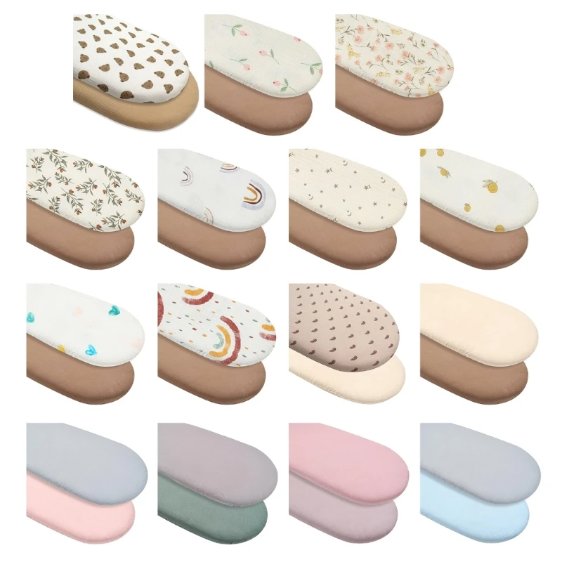 2Pcs/set Breathable Baby Bassinet Sheets Removable Cradles Bed Sheet Changing Pad Case Cover Protectors for Newborns
2Pcs/set Breathable Baby Bassinet Sheets Removable Cradles Bed Sheet Changing Pad Case Cover Protectors for Newborns