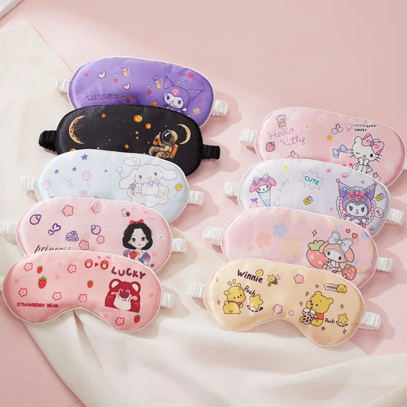 Cartoon Sanrio Hello Kitty Double Sided Silk Sleep Eye Mask Cute Cinnamoroll Sleep Products Shading Eye Protection Holiday Gifts
Cartoon Sanrio Hello Kitty Double Sided Silk Sleep Eye Mask Cute Cinnamoroll Sleep Products Shading Eye Protection Holiday Gifts