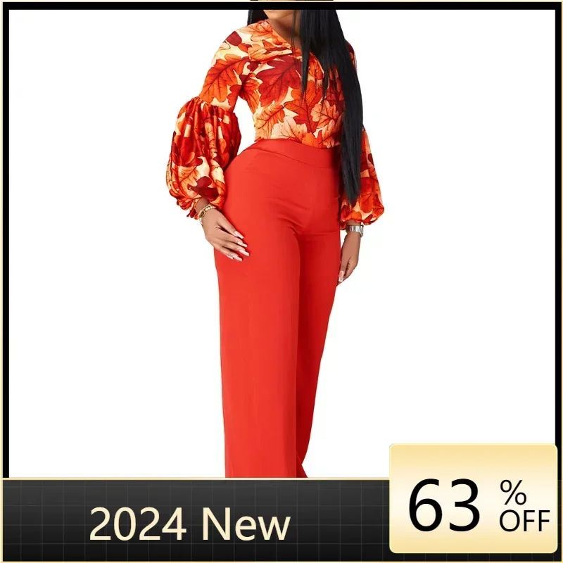 Elegant Long Sleeve Shirt Pants Set Office Lady Spring Autumn V Neck Floral Print Trousers Two Piece Set Women Outfit 2024
Elegant Long Sleeve Shirt Pants Set Office Lady Spring Autumn V Neck Floral Print Trousers Two Piece Set Women Outfit 2024