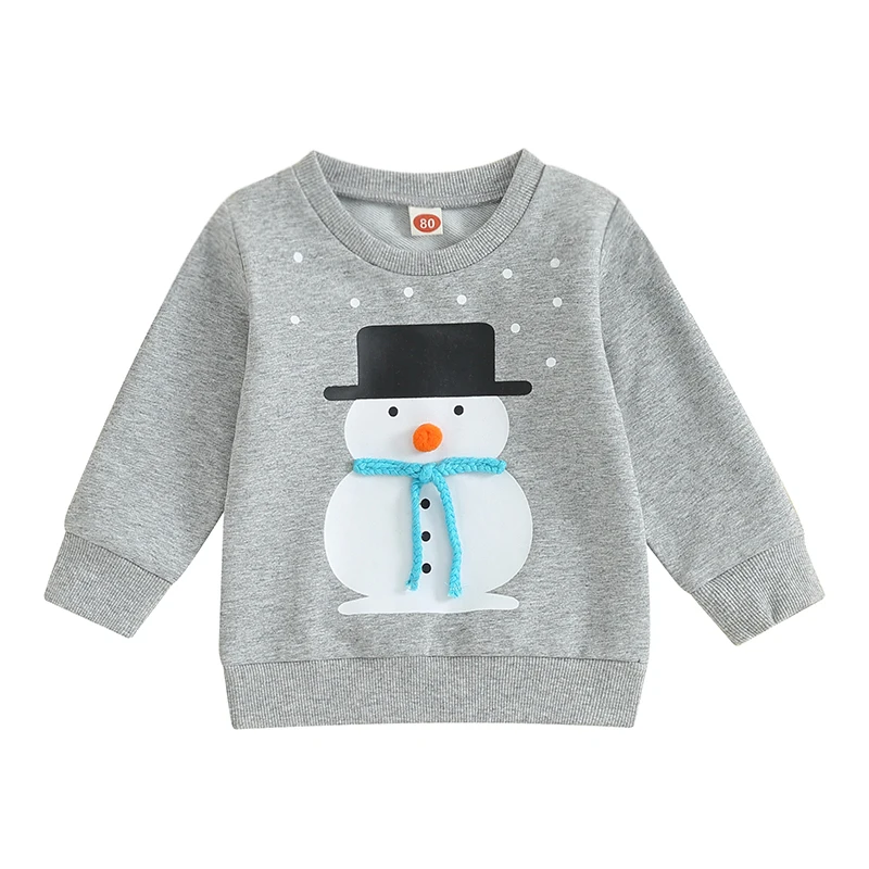 Toddler Boys Christmas Sweatshirts Gray Long Sleeve Snowman Print Pullover Crew Neck Tops Xmas New yearr Grey Clothes
Toddler Boys Christmas Sweatshirts Gray Long Sleeve Snowman Print Pullover Crew Neck Tops Xmas New yearr Grey Clothes