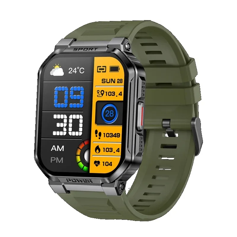 

Смарт-часы мужские спортивные с поддержкой Bluetooth и сенсорным экраном 1,83 дюйма