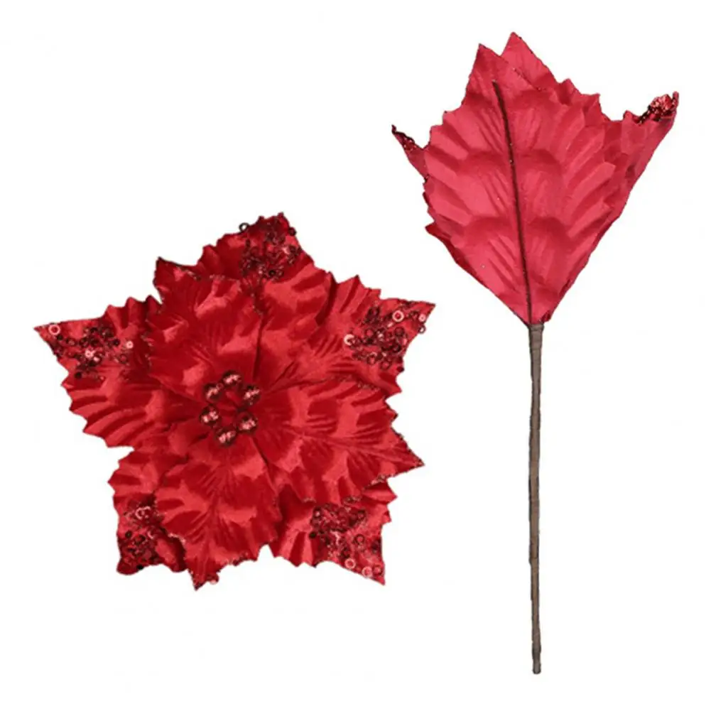 Glitter Christmas Flower Holiday Decoration Artificial Flower Sparkling Holiday Floral Decor Glittery Artificial for Festive
Glitter Christmas Flower Holiday Decoration Artificial Flower Sparkling Holiday Floral Decor Glittery Artificial for Festive