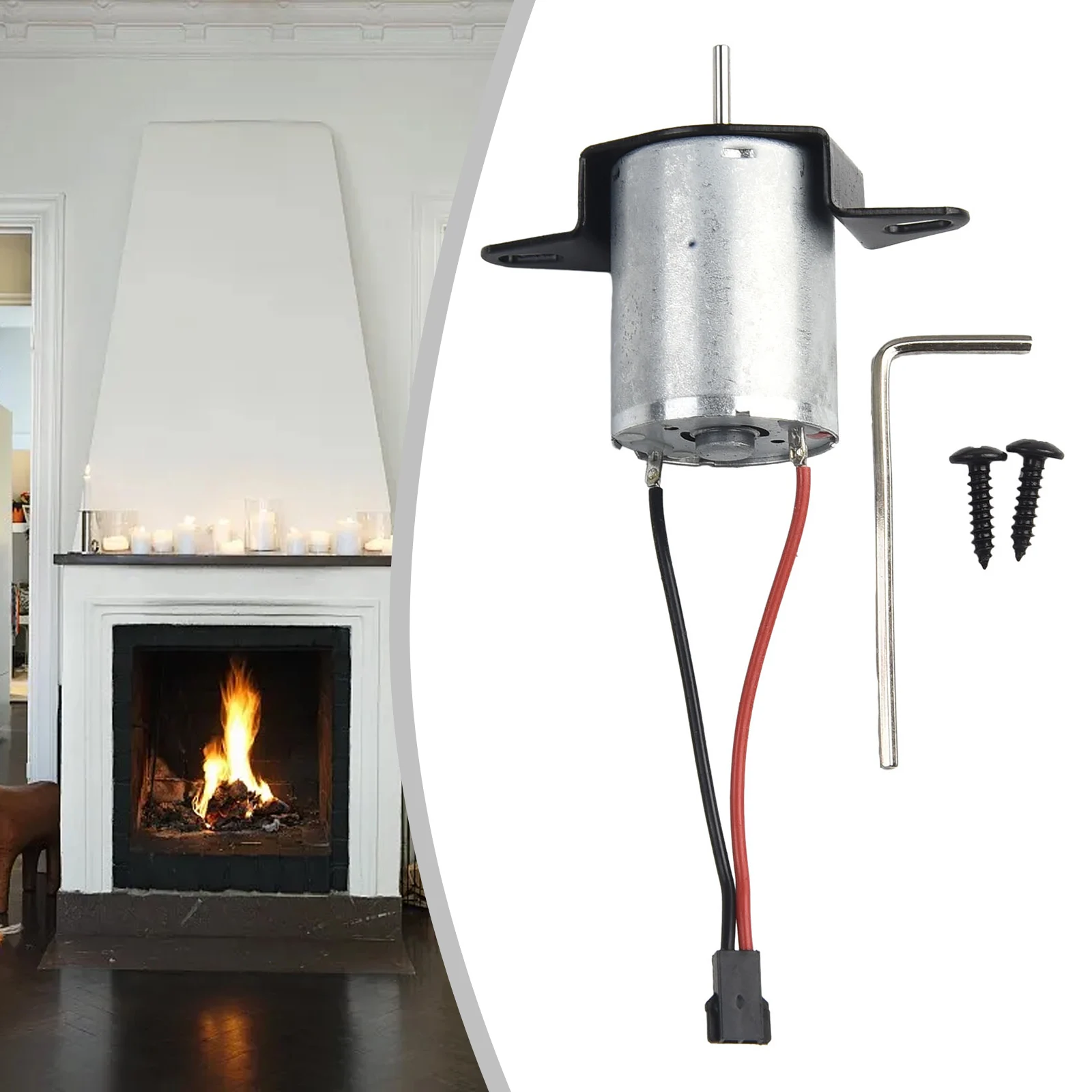 Fireplace Fan Motor Replacements 41-45mm 1500 RPM Stove Fan Power Generator Fireplace Fan Electric Repairing Parts
Fireplace Fan Motor Replacements 41-45mm 1500 RPM Stove Fan Power Generator Fireplace Fan Electric Repairing Parts