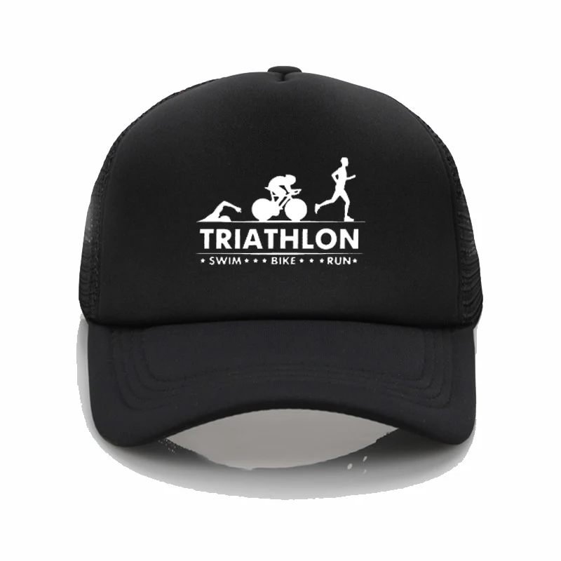 

Funny Fashion hats Triathlon Swim Bike Run Athlete Sport Baseball Cap Summer Men women adjustable sunshade Dad hat