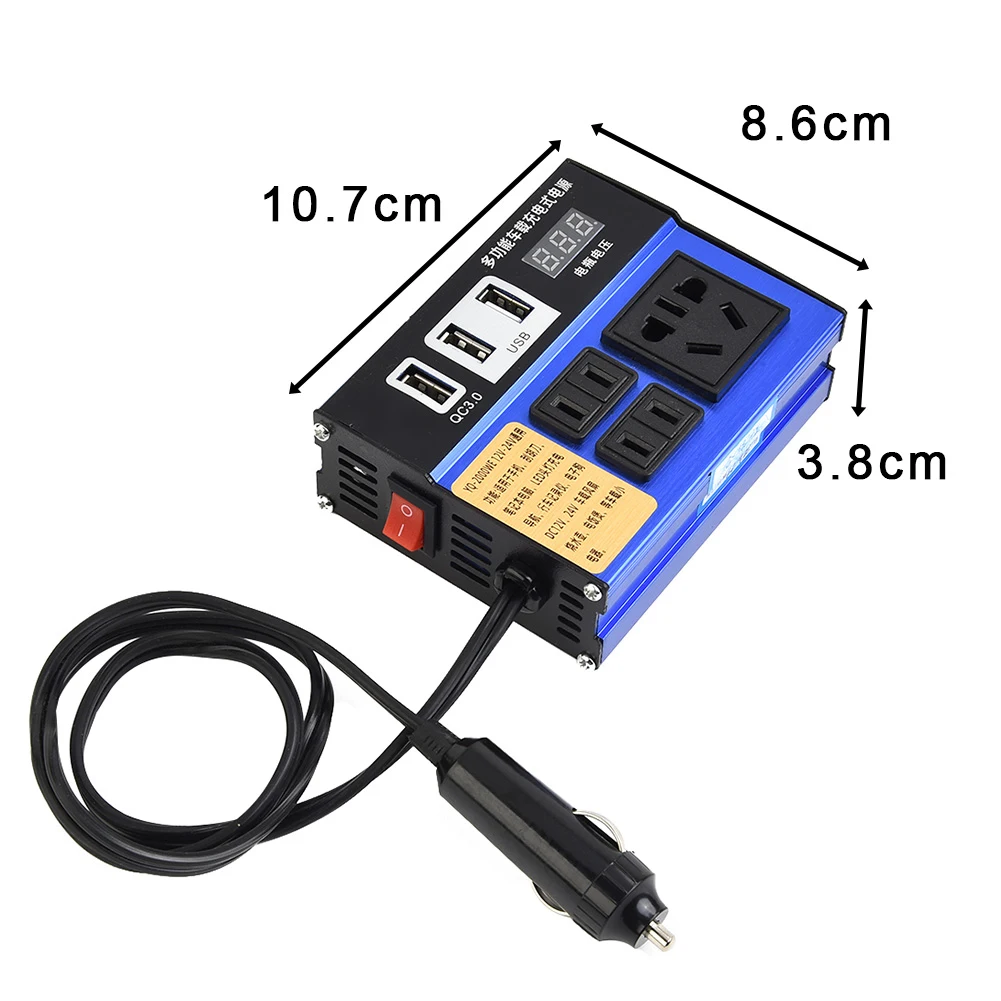 ABS Accessories Car Power Inverter Car Inverter 4 Ports Black Car Vehicle Power Inverter Converter Trip For Car
ABS Accessories Car Power Inverter Car Inverter 4 Ports Black Car Vehicle Power Inverter Converter Trip For Car