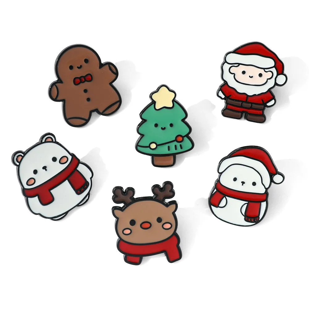 Cartoon Cute Santa Claus Brooch Christmas Tree Snowman Metal Enamel Badge Christmas Series Sweater Clothing Bag Pin Jewelry Toy
Cartoon Cute Santa Claus Brooch Christmas Tree Snowman Metal Enamel Badge Christmas Series Sweater Clothing Bag Pin Jewelry Toy