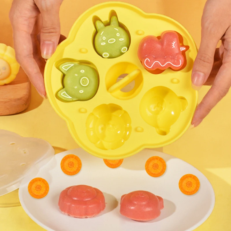 Silicone Cake Mold 5 Cavity with Cover Molds Rice Cake Jelly Pudding Cookie Making Reusable Food Supplement Abrasive Baking Tool
Silicone Cake Mold 5 Cavity with Cover Molds Rice Cake Jelly Pudding Cookie Making Reusable Food Supplement Abrasive Baking Tool