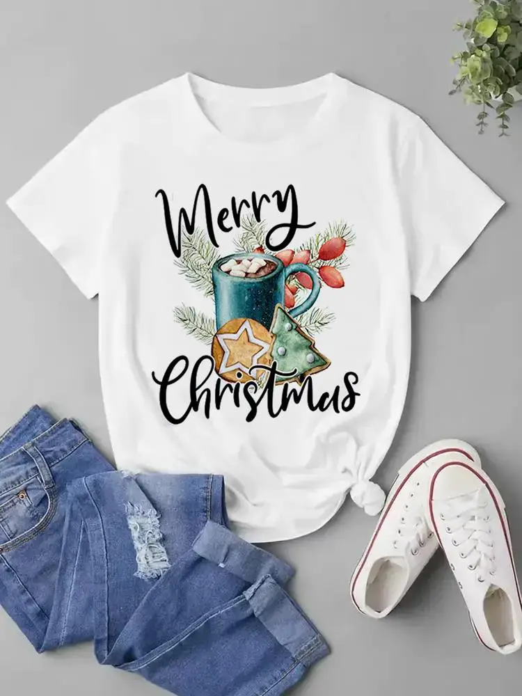 Winter Season Lovely Clothes Holiday Top Women Christmas Print Fashion New Year T Shirt Graphic T-shirt Ladies Clothing Tee
Winter Season Lovely Clothes Holiday Top Women Christmas Print Fashion New Year T Shirt Graphic T-shirt Ladies Clothing Tee