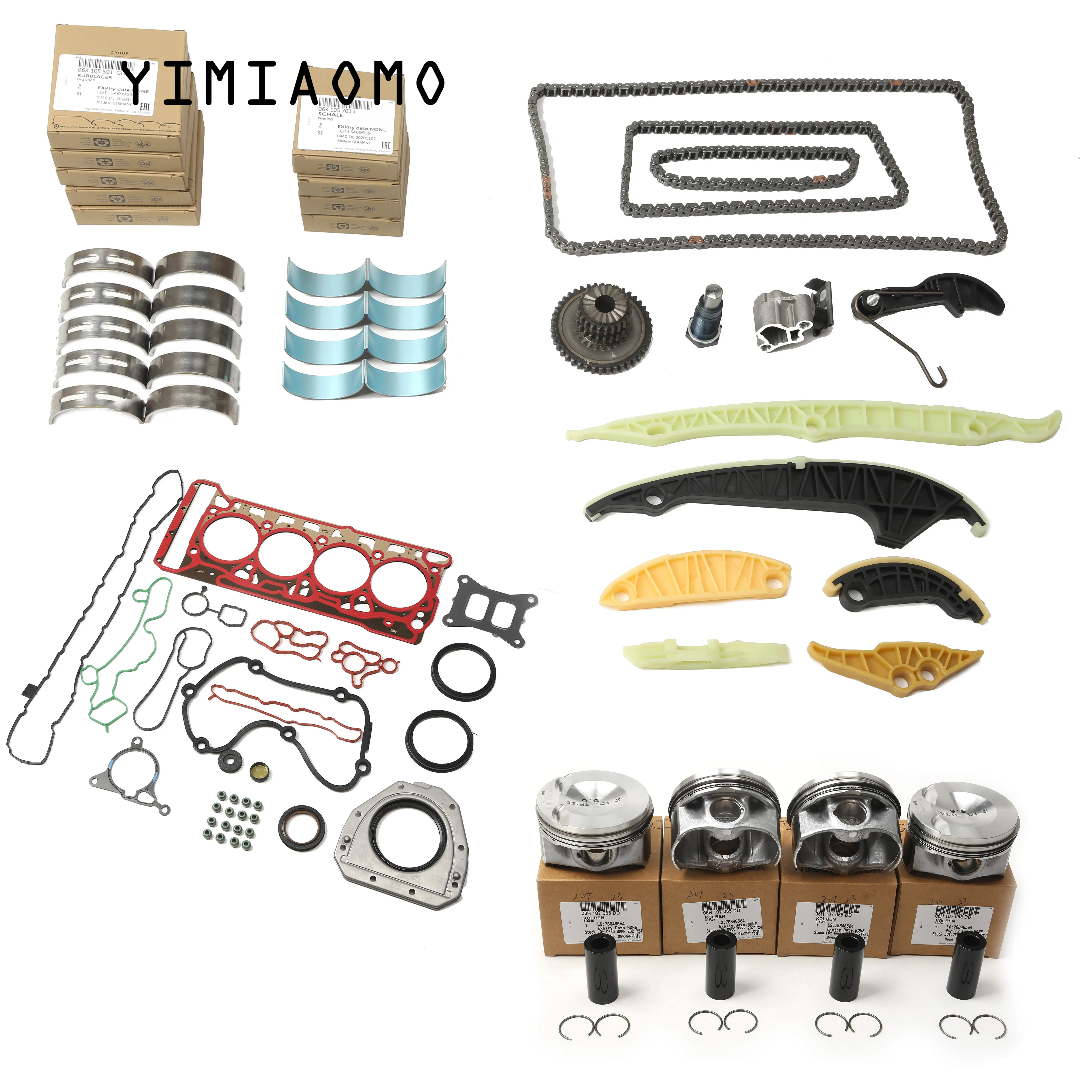 Modified 23MM Piston Gasket Seals Timing Chain Tensioner Bearing Shell 06H107065DD For Audi A4 A5 Q5 Q7 TTS VW Tiguan EA888 2.0T
Modified 23MM Piston Gasket Seals Timing Chain Tensioner Bearing Shell 06H107065DD For Audi A4 A5 Q5 Q7 TTS VW Tiguan EA888 2.0T