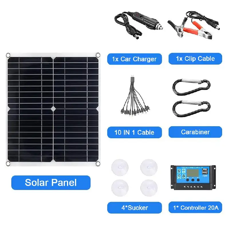 100A Solar Charge Controller Dual 5V USB Outputs Solar Panel Controller Combo 200W Solar Panel Kit For Boat Car Outdoor Camping
100A Solar Charge Controller Dual 5V USB Outputs Solar Panel Controller Combo 200W Solar Panel Kit For Boat Car Outdoor Camping