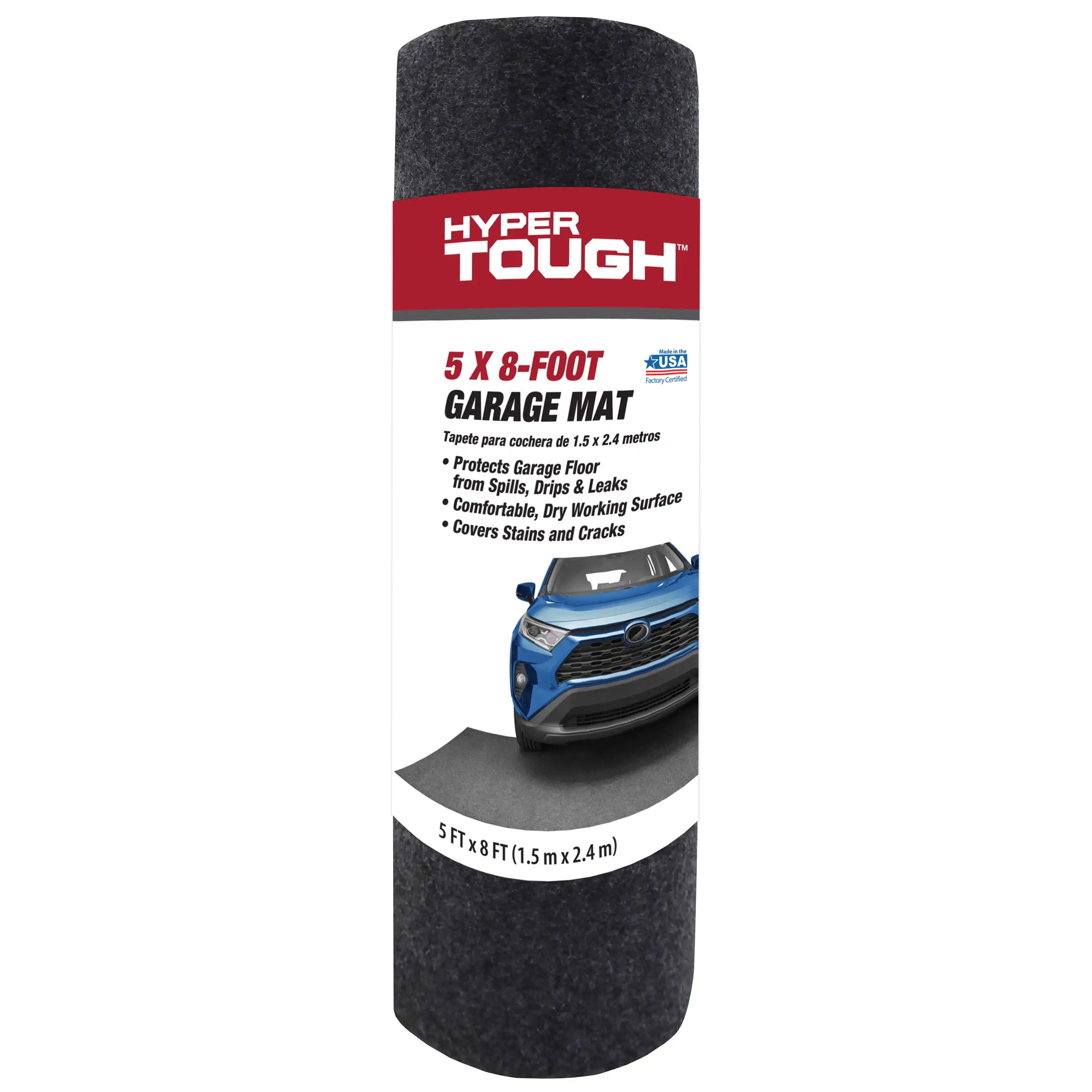 Hyper Tough Garage Mat; 8 ft. Long by 5 ft. Wide - GMCW852PDQ - Waterproof Flooring Protection.
Hyper Tough Garage Mat; 8 ft. Long by 5 ft. Wide - GMCW852PDQ - Waterproof Flooring Protection.