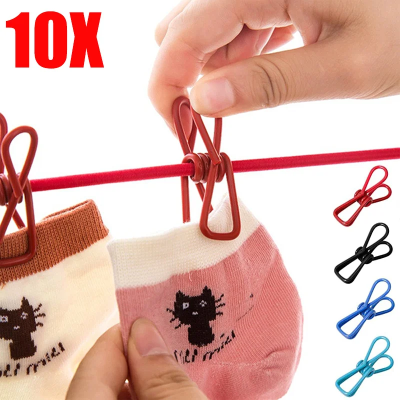 1/5/10Pcs Windproof Clothespins Multifunctional Metal Non-slip Color Pin Holders Household Sealing Clips Office Fixing Tools
1/5/10Pcs Windproof Clothespins Multifunctional Metal Non-slip Color Pin Holders Household Sealing Clips Office Fixing Tools