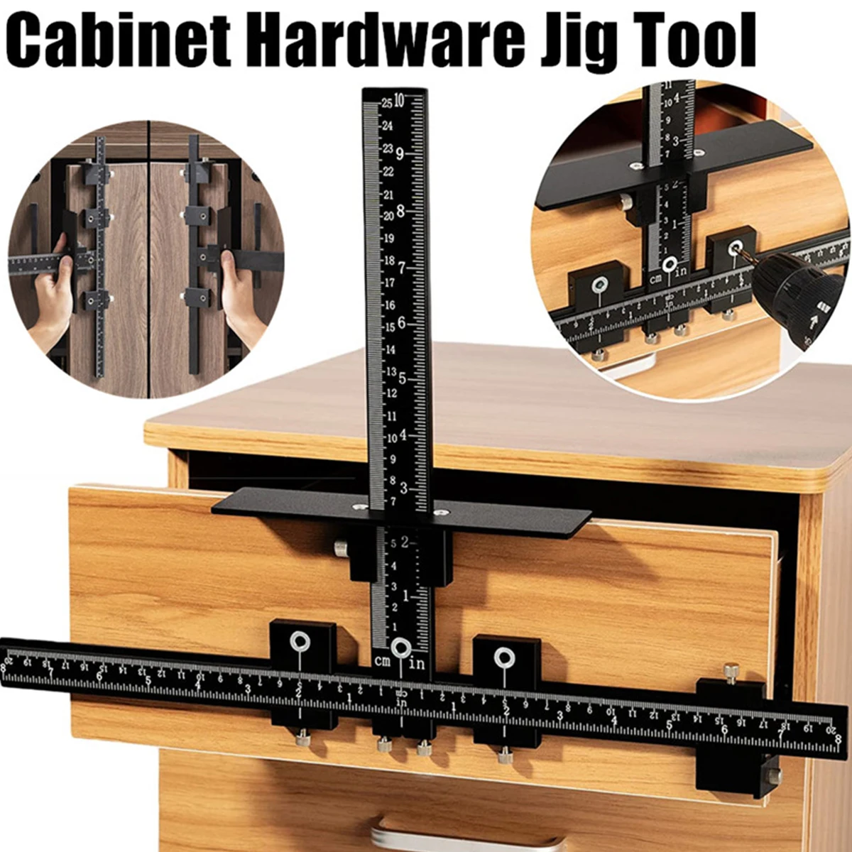 Cabinet Hardware Jig Adjustable Punch Locator Drill Guide Cabinet Handle Knob Template Locator Hole Punch Tool for Woodworking
Cabinet Hardware Jig Adjustable Punch Locator Drill Guide Cabinet Handle Knob Template Locator Hole Punch Tool for Woodworking