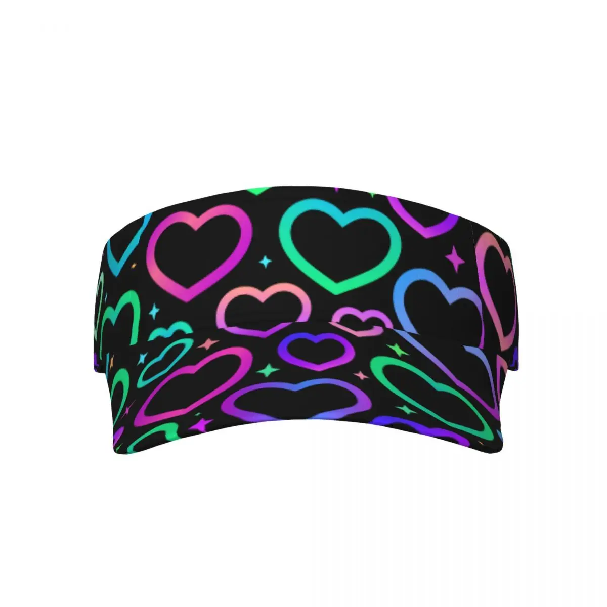 Rainbow Gradient Heart Sports Sun Visor Hats Touch Fasteners Outdoor Sports Adjustable Sun Caps for Men Women
Rainbow Gradient Heart Sports Sun Visor Hats Touch Fasteners Outdoor Sports Adjustable Sun Caps for Men Women