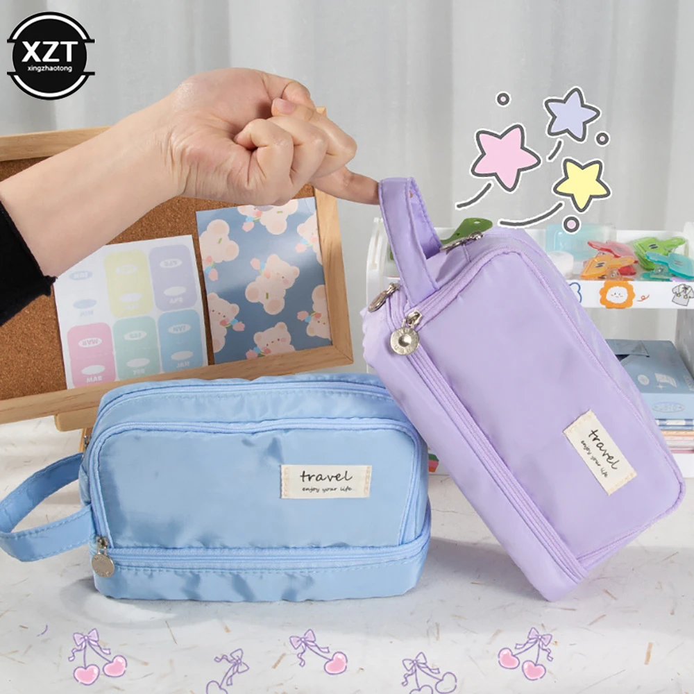Large Capacity Pencil Cases Three-layer Cute Pencil Bag Student Teacher Stationery Pen Holder School Supplies Gift for Kids
Large Capacity Pencil Cases Three-layer Cute Pencil Bag Student Teacher Stationery Pen Holder School Supplies Gift for Kids