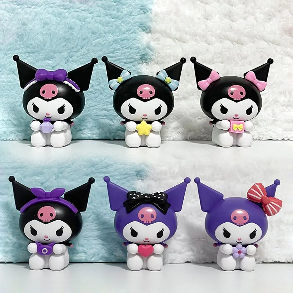 6Pcs/Set Sanrio Anime Figures Kawaii Kuromi Action Figure Halloween Dolls Model Toys Desktop Ornament Decoration For Kids Gifts
6Pcs/Set Sanrio Anime Figures Kawaii Kuromi Action Figure Halloween Dolls Model Toys Desktop Ornament Decoration For Kids Gifts