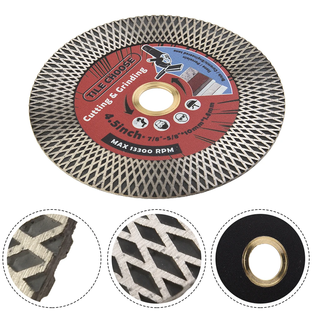 115mm Super Thin Diamond Saw Blades Diamond Tile Blade For Cutting Porcelain Ceramic Granite Marble Tile Cutting Disc Tool
115mm Super Thin Diamond Saw Blades Diamond Tile Blade For Cutting Porcelain Ceramic Granite Marble Tile Cutting Disc Tool