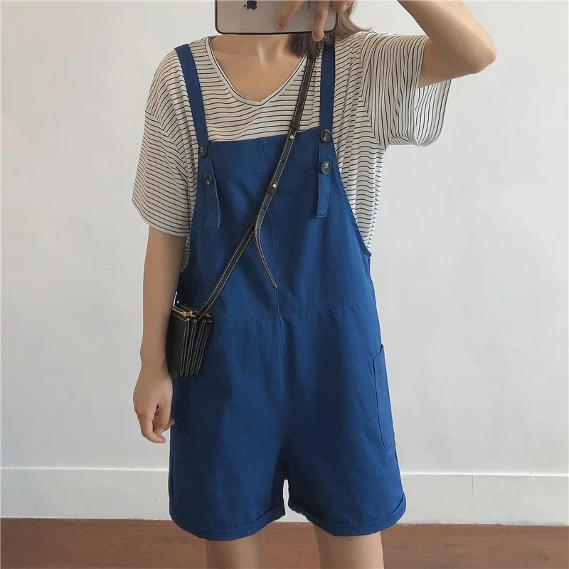 Fashion Retro Solid Color Conjoined Pants Women Summer New Loose Slim Korean Street Style Pocket Wide Leg Conjoined Shorts Women
Fashion Retro Solid Color Conjoined Pants Women Summer New Loose Slim Korean Street Style Pocket Wide Leg Conjoined Shorts Women