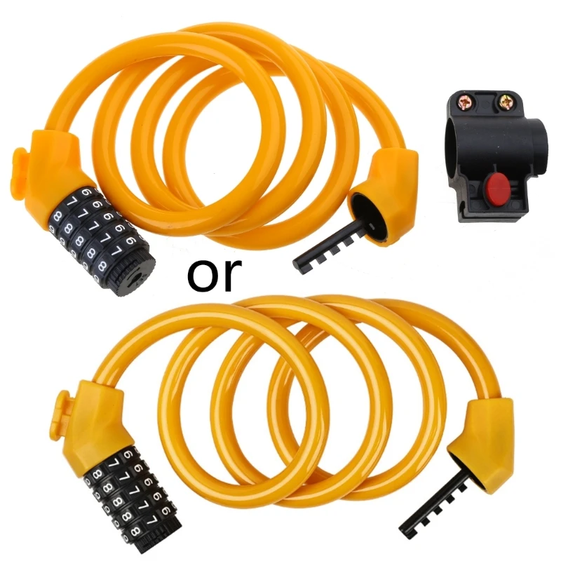 5Digit Combination Bike Cable Locks Self Coiling Bike Locks Bike Password Lock D5QD
5Digit Combination Bike Cable Locks Self Coiling Bike Locks Bike Password Lock D5QD