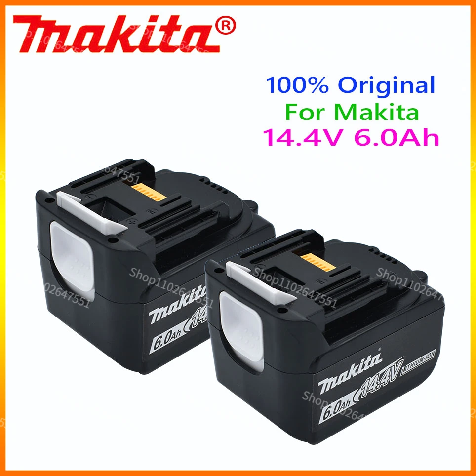 14.4V Makita 6.0Ah BL1460 Li-ion Battery for Makita BL1430 BL1440 BL1450 BL1415 194066-1 194065-3 194558-0 Cordless Power Tools
14.4V Makita 6.0Ah BL1460 Li-ion Battery for Makita BL1430 BL1440 BL1450 BL1415 194066-1 194065-3 194558-0 Cordless Power Tools