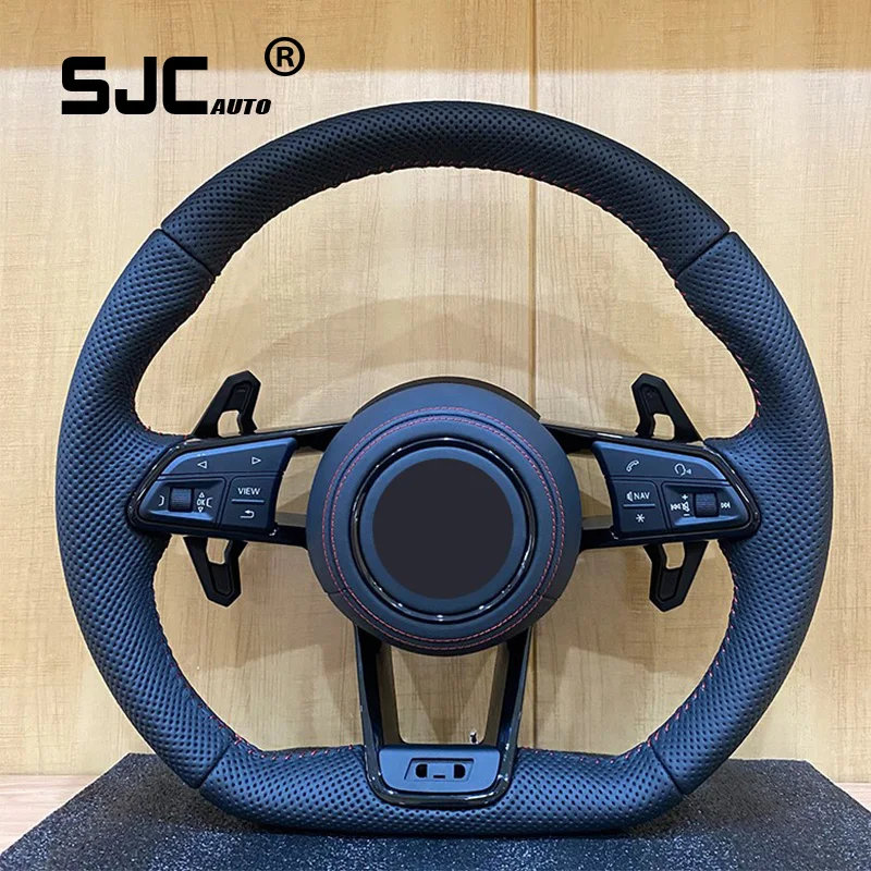 

Customized Steering Wheel Fit for audis A3 A4 B9 A5 RS3 RS4 RS5 S3 S4 S5 S8Upgrade New TT R8 Real Carbon Fiber Steering Wheel