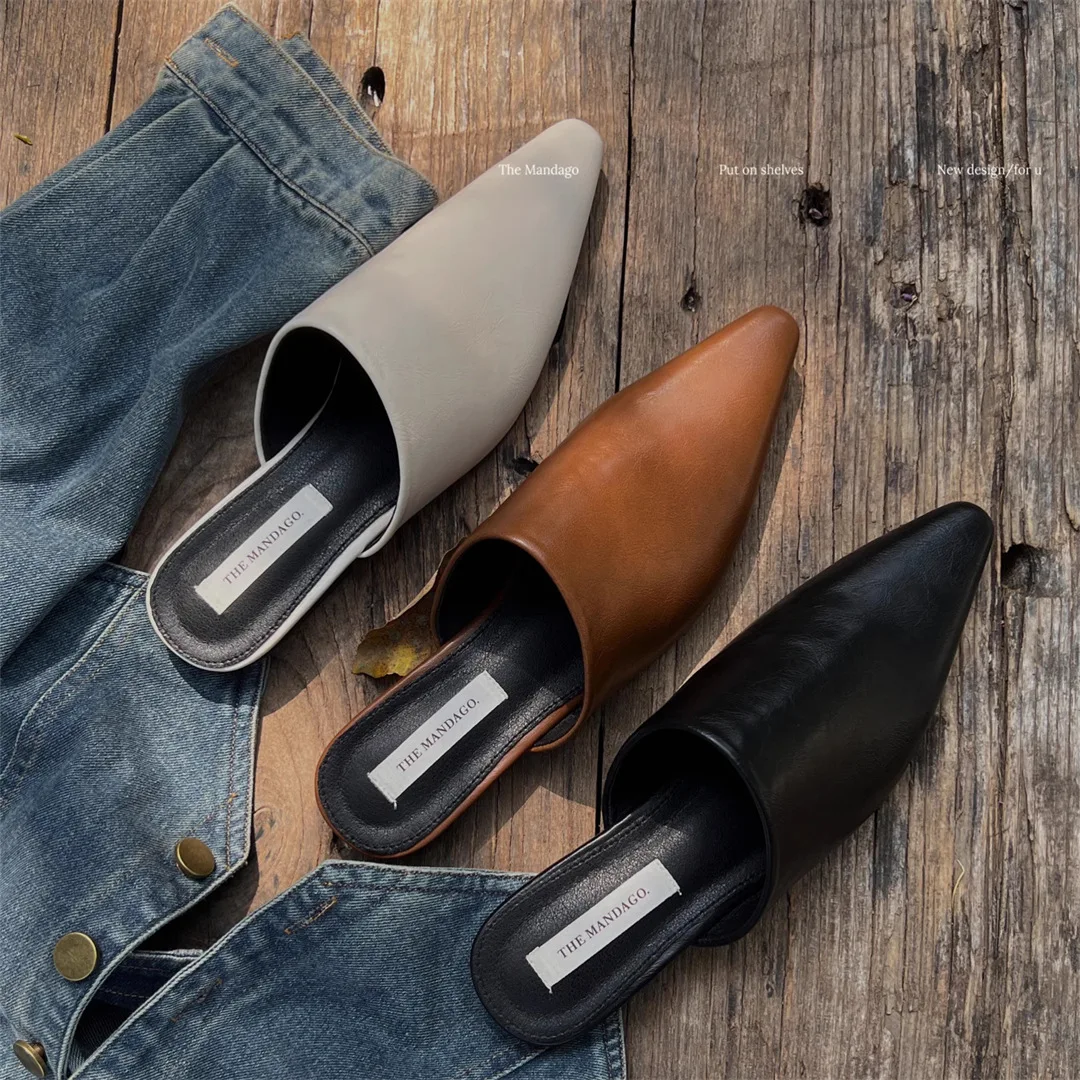 Туфли женские на низком каблуке, мягкие мюли, заостренный носок, закрытый Копытный каблук, сланцы, римская лаконичная ткань, базовые шлепанцы
Туфли женские на низком каблуке, мягкие мюли, заостренный носок, закрытый Копытный каблук, сланцы, римская лаконичная ткань, базовые шлепанцы