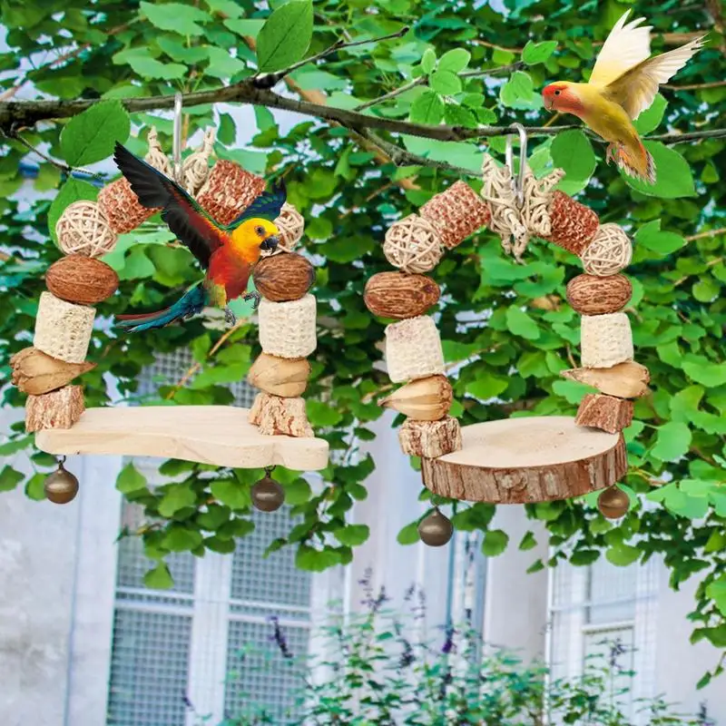 Bird Chewing Swing Toy Wooden Parrot Toy Bird Swing Hangings Chewing Supplies For Finch Cockatiel Lovebirds Cage Accessories
Bird Chewing Swing Toy Wooden Parrot Toy Bird Swing Hangings Chewing Supplies For Finch Cockatiel Lovebirds Cage Accessories
