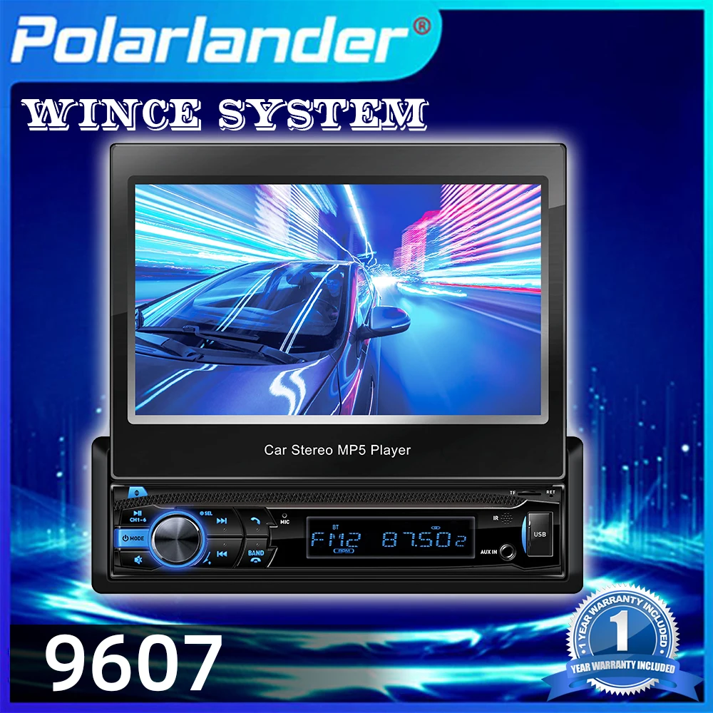 Car Multimedia Player MP5 player Bluetooth 1 DIN 7inch Electric Telescopic Screen Intelligent Voice AUX /SD/ USB for Universal
Car Multimedia Player MP5 player Bluetooth 1 DIN 7inch Electric Telescopic Screen Intelligent Voice AUX /SD/ USB for Universal