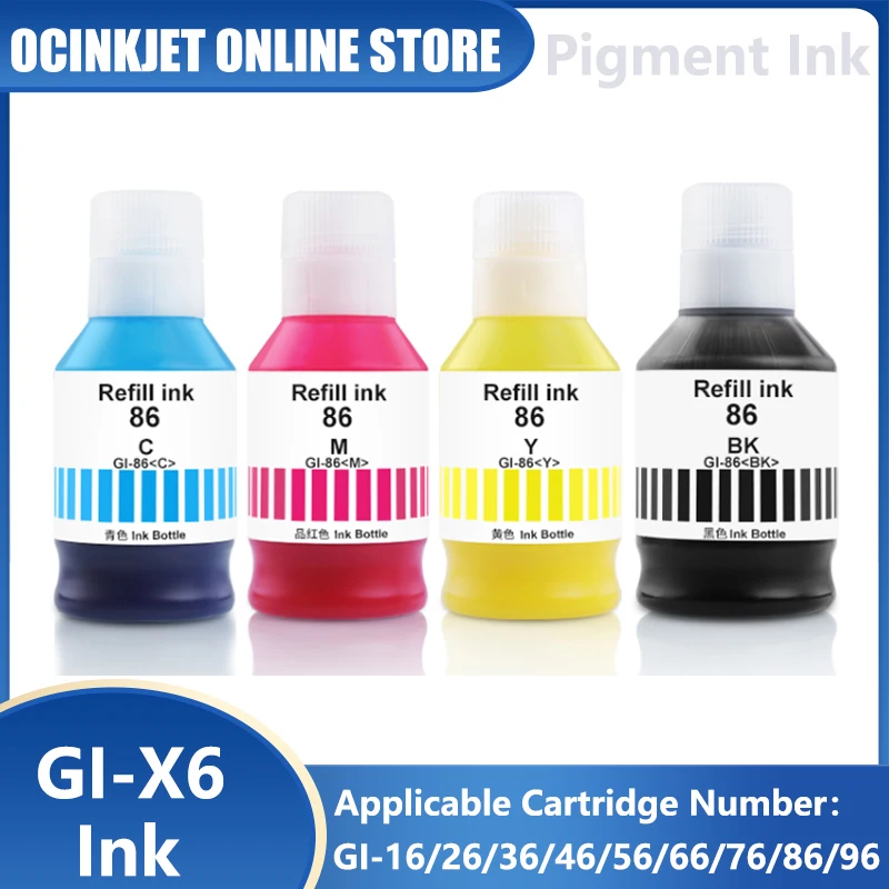 OCINKJET GI-X6 Refill Pigment Ink Kit For Canon MAXIFY GX6010 GX7010 GX6020 GX7020 GX6030 GX7030 GX6040 GX7040 GX6050 GX7050
OCINKJET GI-X6 Refill Pigment Ink Kit For Canon MAXIFY GX6010 GX7010 GX6020 GX7020 GX6030 GX7030 GX6040 GX7040 GX6050 GX7050