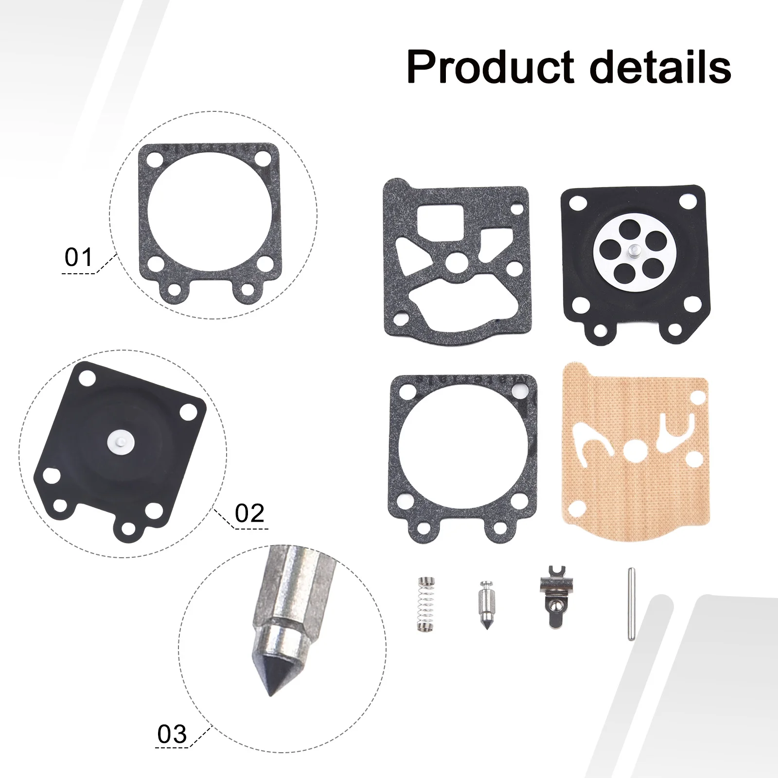 Accessories Diaphragm 1 Set 3800 5200 4500 5800 Carburetor Chain Saw Series Repair Kit Reliable Brand New High Quality
Accessories Diaphragm 1 Set 3800 5200 4500 5800 Carburetor Chain Saw Series Repair Kit Reliable Brand New High Quality