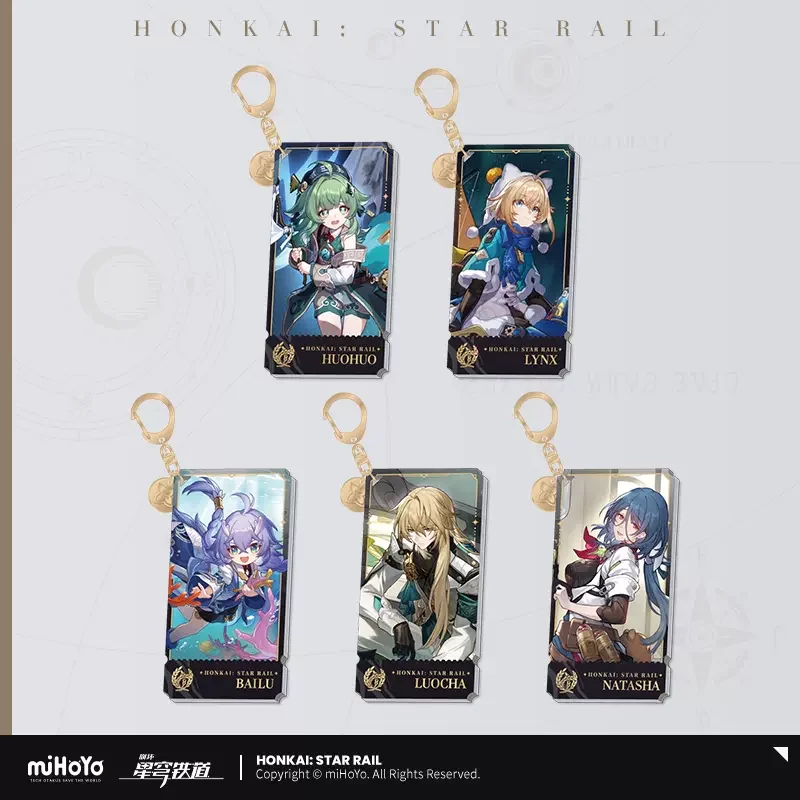 

Sunsyea Honkai Star Rail Official Merch miHoYo Original Authentic The Abundance Path Keychain Pendant Bailu Luocha Natasha