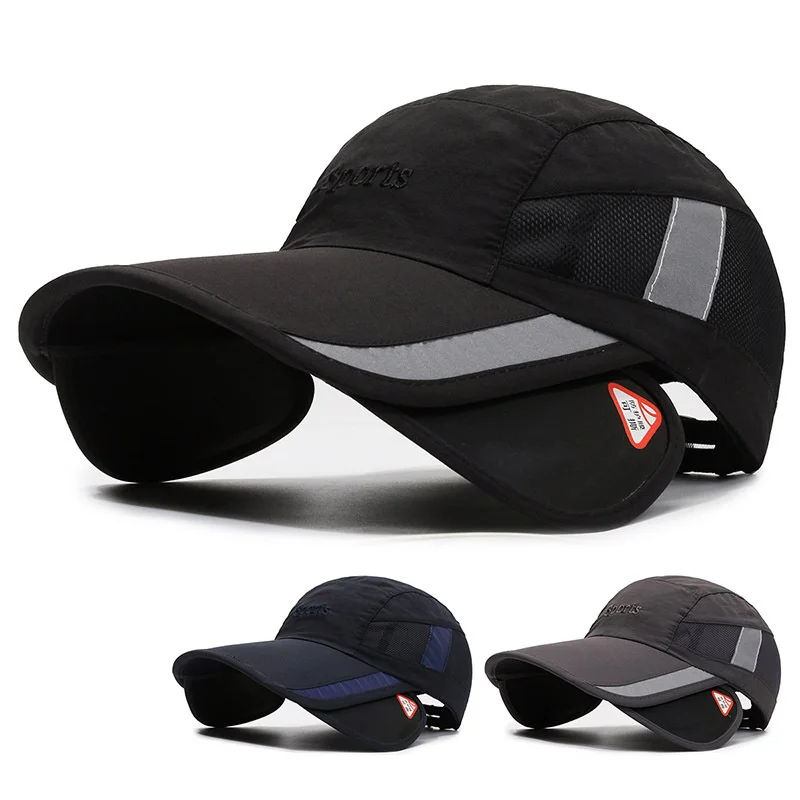 Men's Hat Sunshade Baseball Cap Retractable Brim Hat Sunscreen Breathable Cap Cycling Sun Hat In Summer
Men's Hat Sunshade Baseball Cap Retractable Brim Hat Sunscreen Breathable Cap Cycling Sun Hat In Summer