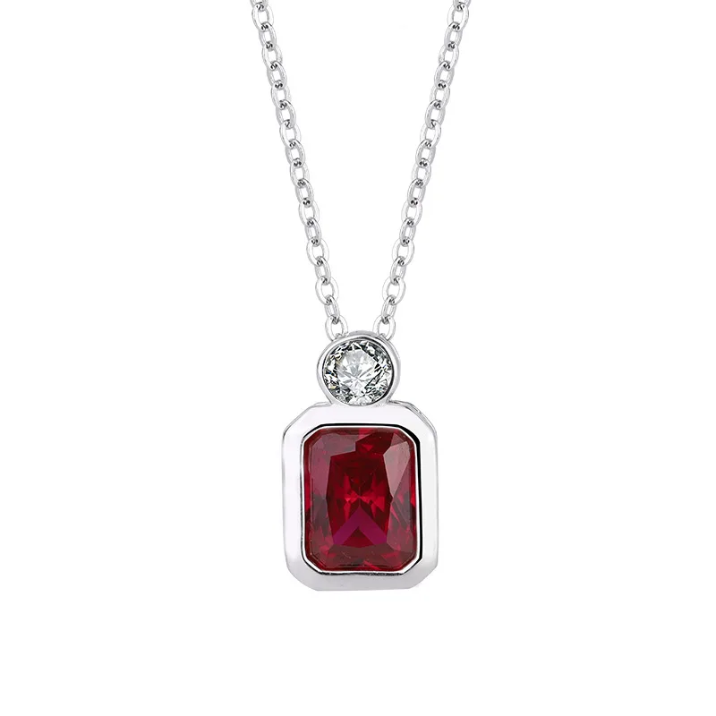 Korean version small fresh necklace, European and American S925 silver collarbone chain, color treasure small square pendant
Korean version small fresh necklace, European and American S925 silver collarbone chain, color treasure small square pendant