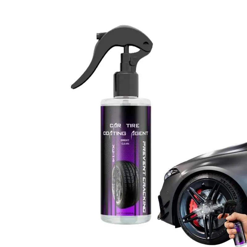 

Wheel Cleaner Spray Car Tire Shine 120ml Long-Lasting Wheel And Tire Cleaner User-Friendly Tire Dressing Tire Cleaner Spray