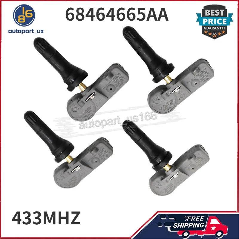 For 2020-2021 Jeep Gladiator 433Mhz 4Pcs TPMS 68464665AA 68464665AB Tire Pressure Monitoring System Sensor
For 2020-2021 Jeep Gladiator 433Mhz 4Pcs TPMS 68464665AA 68464665AB Tire Pressure Monitoring System Sensor