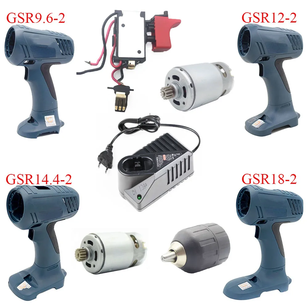 For Bosch GSR9.6-2 GSR12-2 GSR14.4-2 GSR18-2 Nickel Chromium Electric Drill Wrench Housing Parts BOX Shell Swith Motor Charger
For Bosch GSR9.6-2 GSR12-2 GSR14.4-2 GSR18-2 Nickel Chromium Electric Drill Wrench Housing Parts BOX Shell Swith Motor Charger