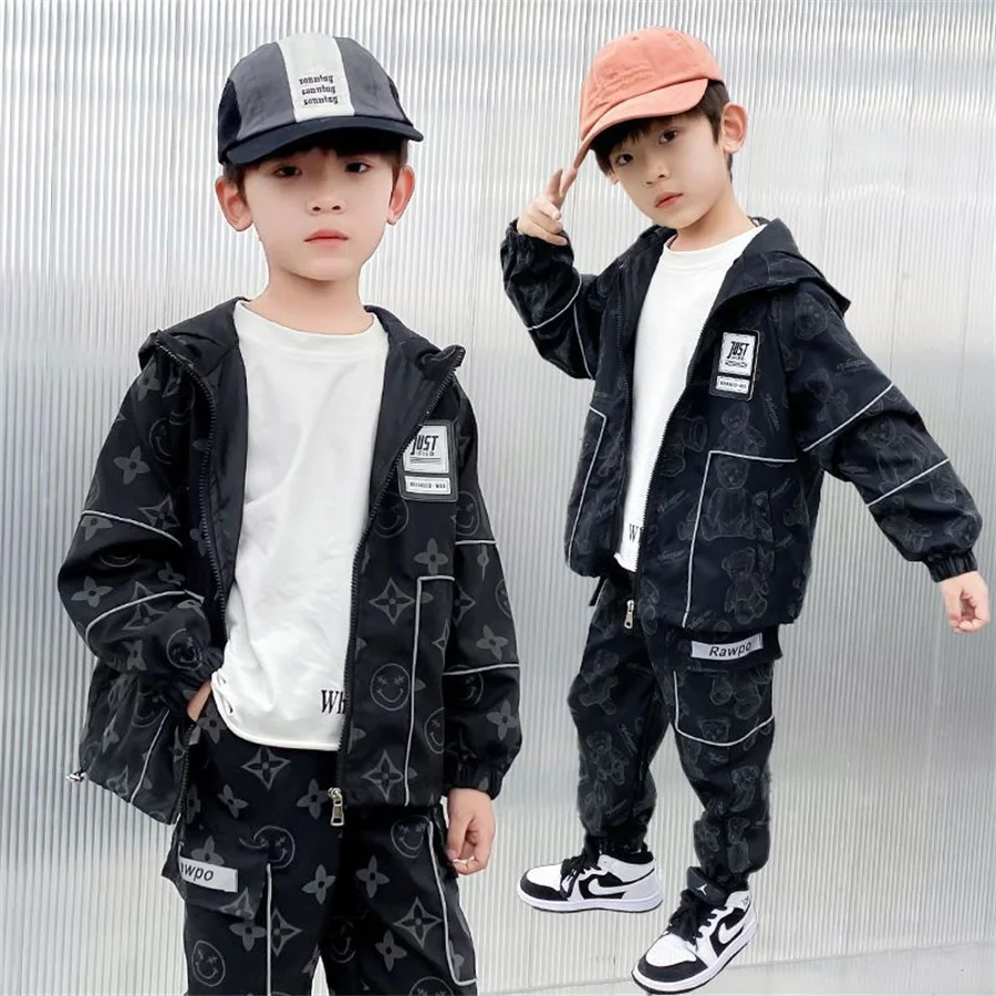 2023 Kids Clothes Boys Spring Autumn teenage Sports Suit Boys Set tracksuits Children Clothing Set 2pcs coat+Pants Causal
2023 Kids Clothes Boys Spring Autumn teenage Sports Suit Boys Set tracksuits Children Clothing Set 2pcs coat+Pants Causal