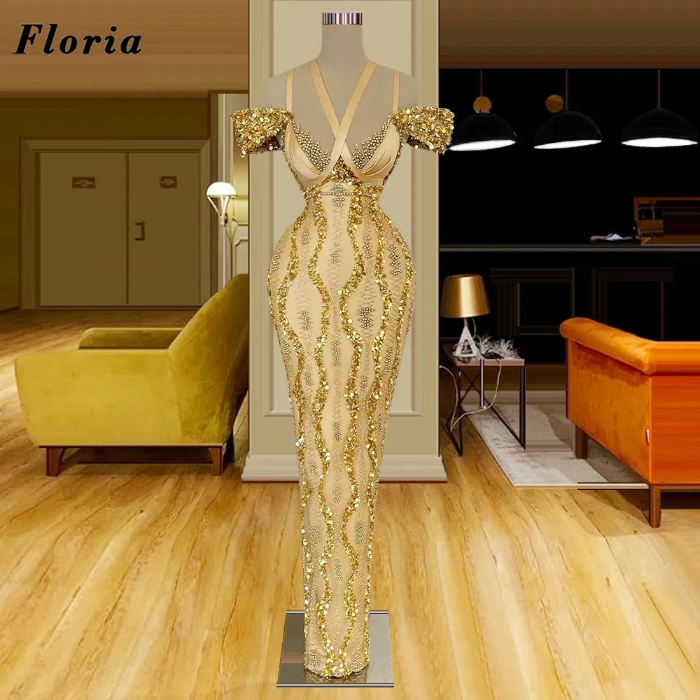 Женское вечернее платье с кристаллами Floria Couture Dubai, Длинные арабские роскошные золотистые платья для выпускного вечера, 2023
Женское вечернее платье с кристаллами Floria Couture Dubai, Длинные арабские роскошные золотистые платья для выпускного вечера, 2023