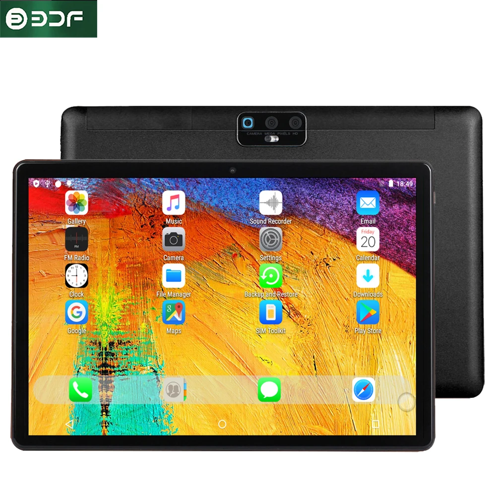 

Global version BDF H1 New 10.1 Inch Tablet Pc 4GB RAM 64GB ROM 8 Core Tablets Google Play 3G Phone Call Android 10 WiFi 5000mAh