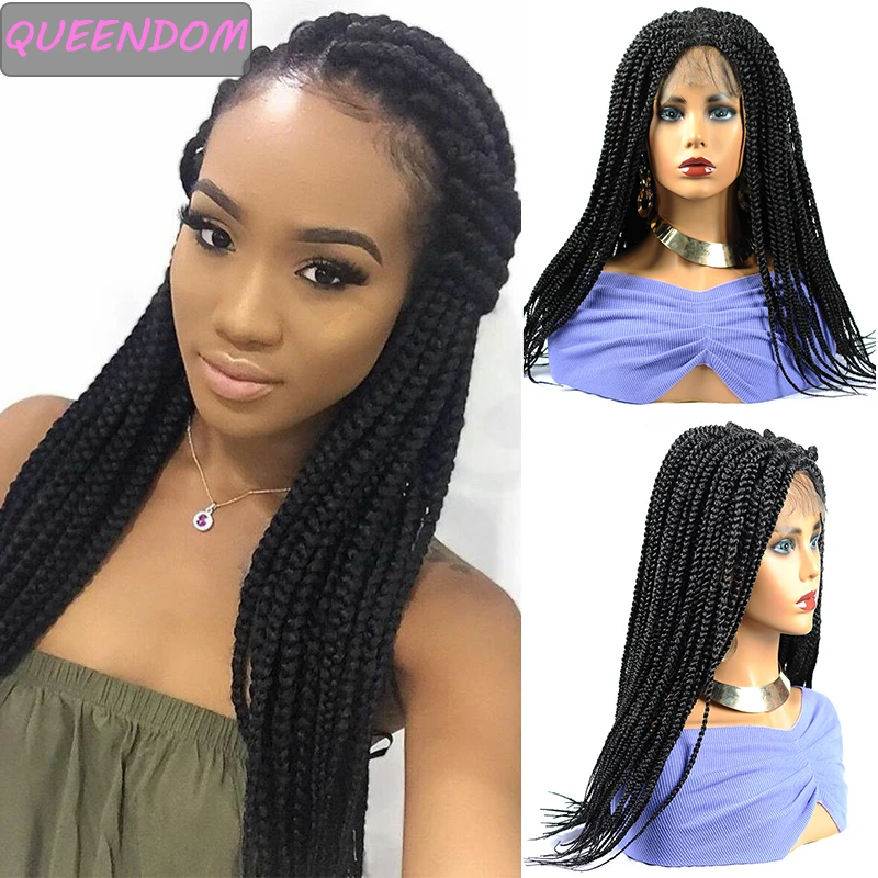 Ombre Synthetic Box Braids Wigs Long Lace Front Braided Wigs for Afro Women 18 " Brown Burgundy Heat Resistant Braided Lace Wig
Ombre Synthetic Box Braids Wigs Long Lace Front Braided Wigs for Afro Women 18 " Brown Burgundy Heat Resistant Braided Lace Wig