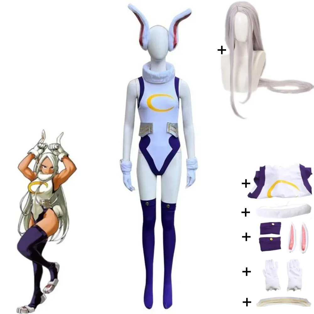 Anime Rabbit Mirko Miruko Boku No My Hero Academia Cosplay Costume Wig Sexy Woman Jumpsuit Bunny Girl Uniform Halloween Suit
Anime Rabbit Mirko Miruko Boku No My Hero Academia Cosplay Costume Wig Sexy Woman Jumpsuit Bunny Girl Uniform Halloween Suit