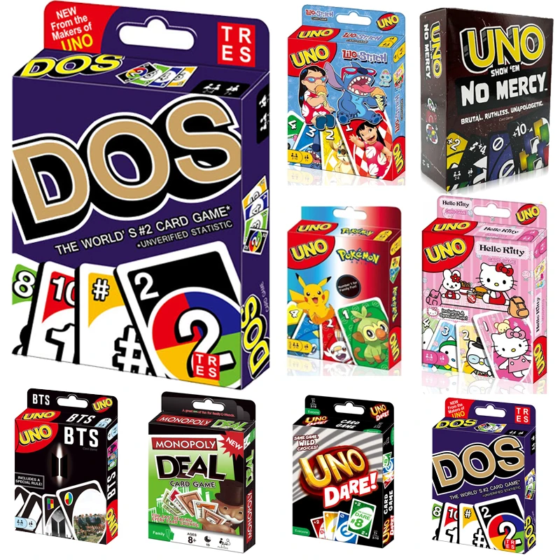 

UNO: Dos-карточная игра семейная настольная игра, веселые настольные игрушки, карточная игра #2 в мире, непроверенная статистика
